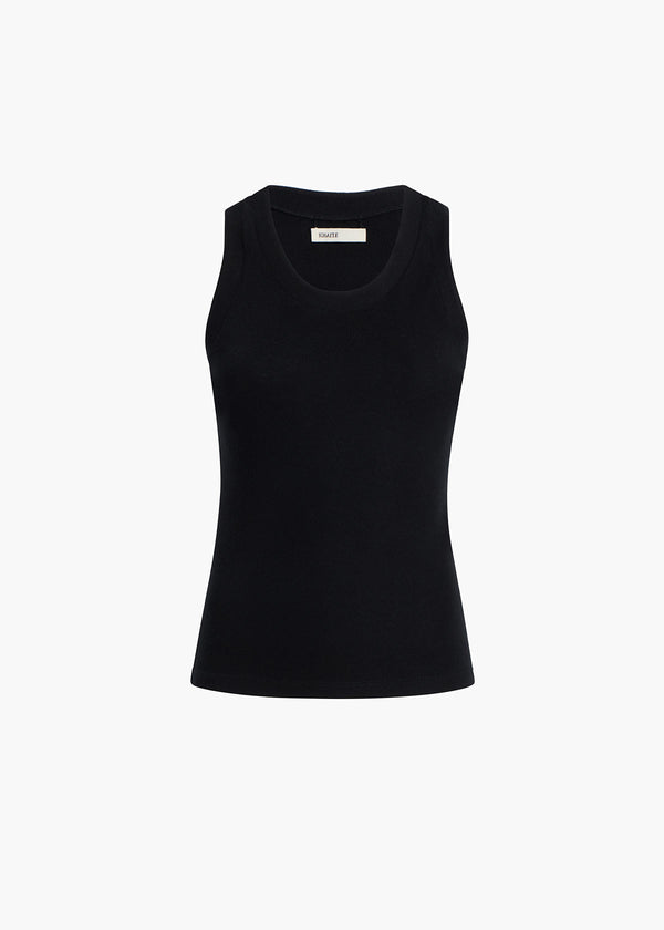 khaite Isha Top Black Silk Cashmere Jersey