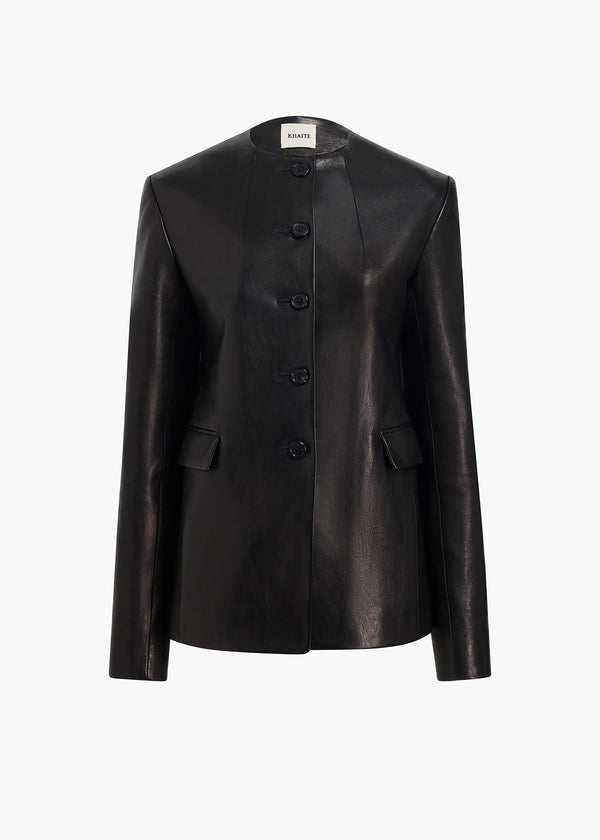 khaite Jameson Jacket Black Leather