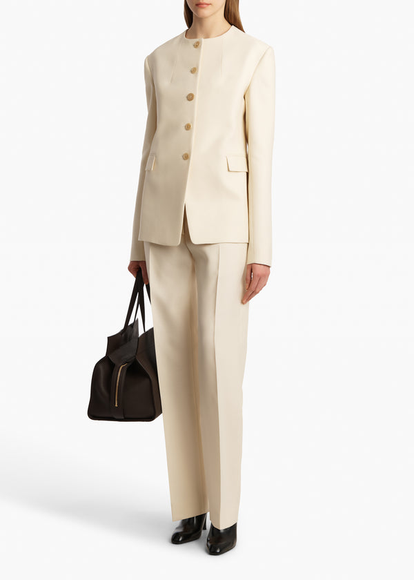 Khaite Jameson Jacket Cream