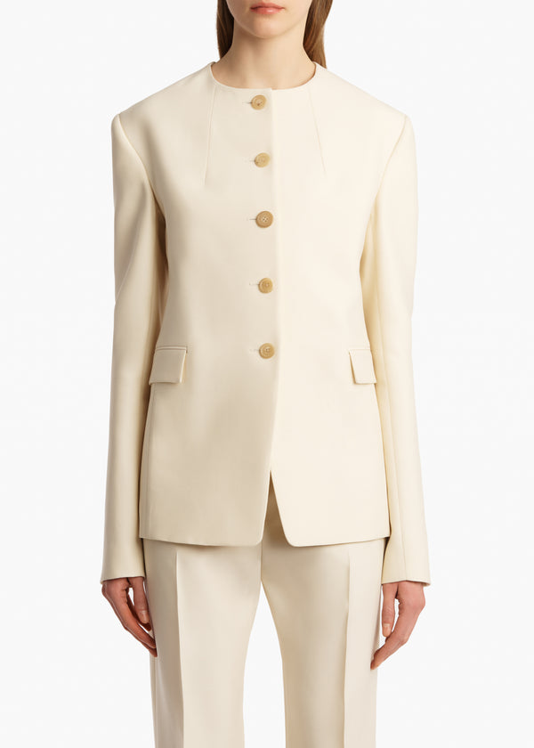 Khaite Jameson Jacket Cream