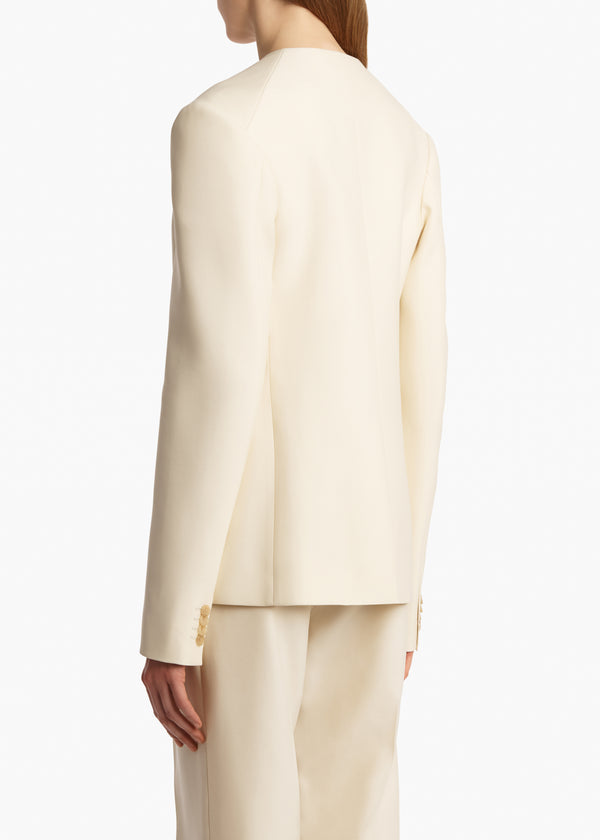 Khaite Jameson Jacket Cream