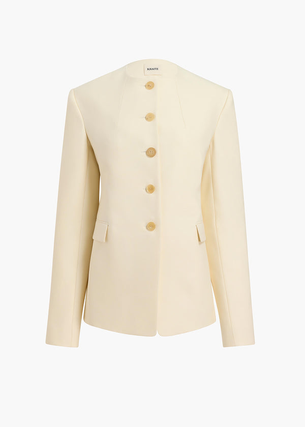khaite Jameson Jacket Cream
