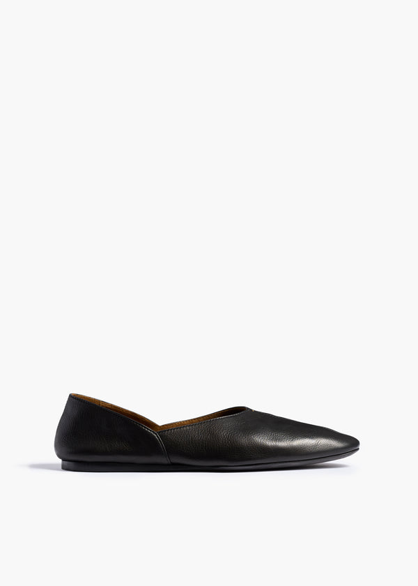 khaite Jane Flat Black Leather