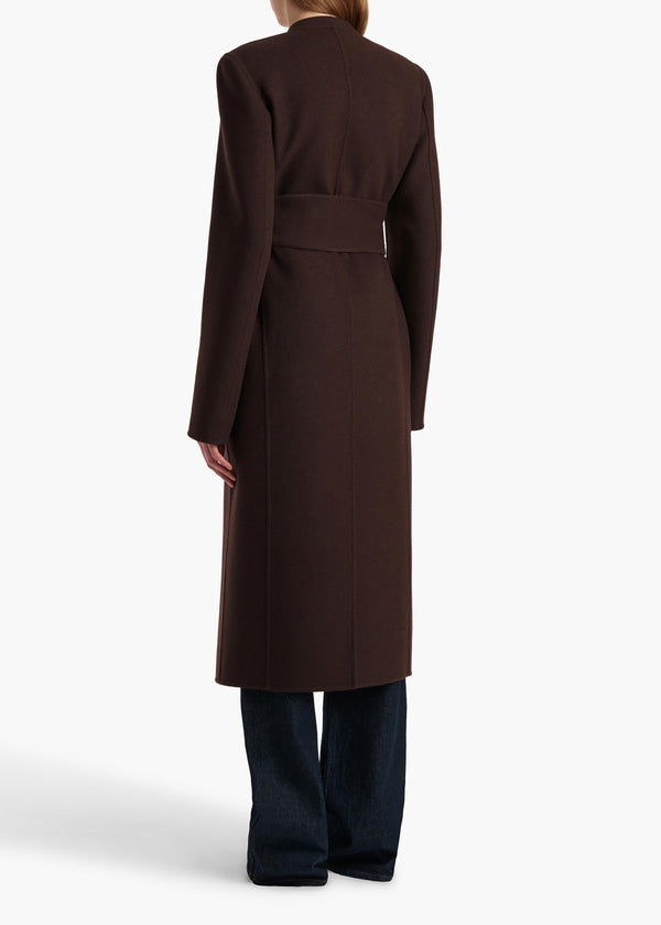 Khaite Jelson Coat Dark Brown