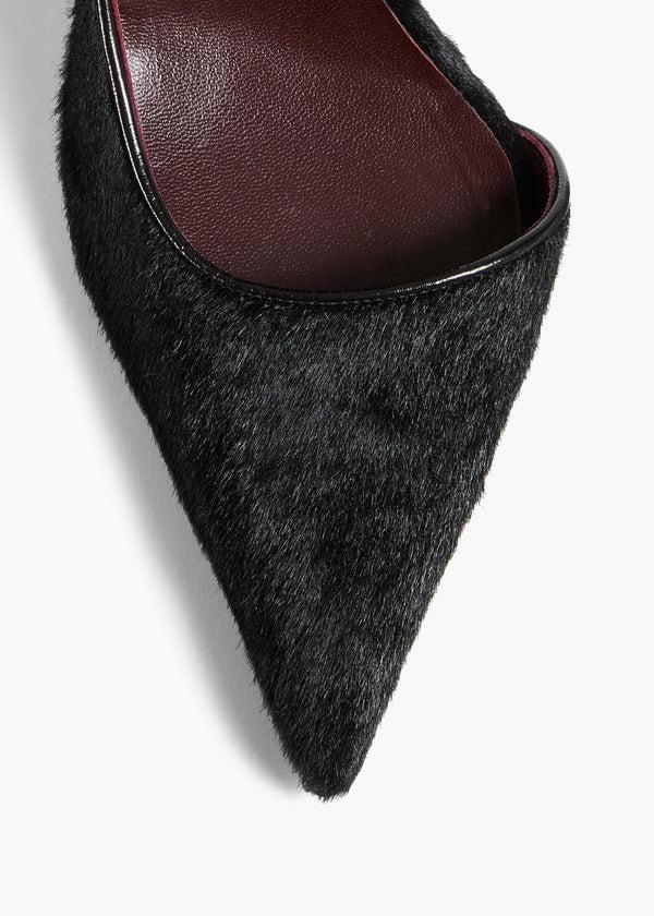 Khaite Jett D'Orsay Pump Black Haircalf