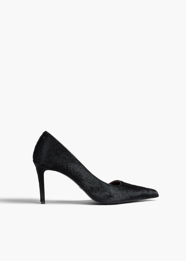 khaite Jett D'Orsay Pump Black Haircalf