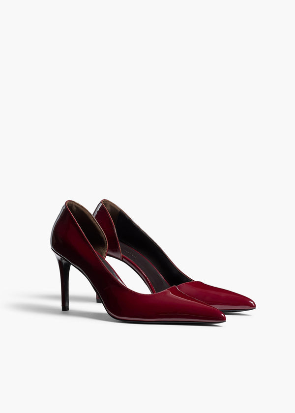Khaite Jett D'Orsay Pump Oxblood Patent Leather
