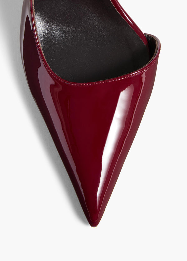 Khaite Jett D'Orsay Pump Oxblood Patent Leather