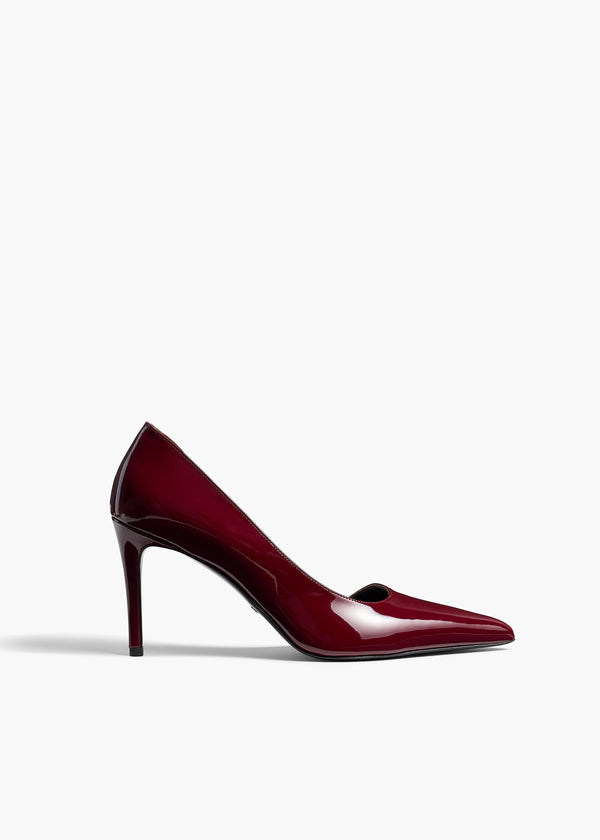 khaite Jett D'Orsay Pump Oxblood Patent Leather
