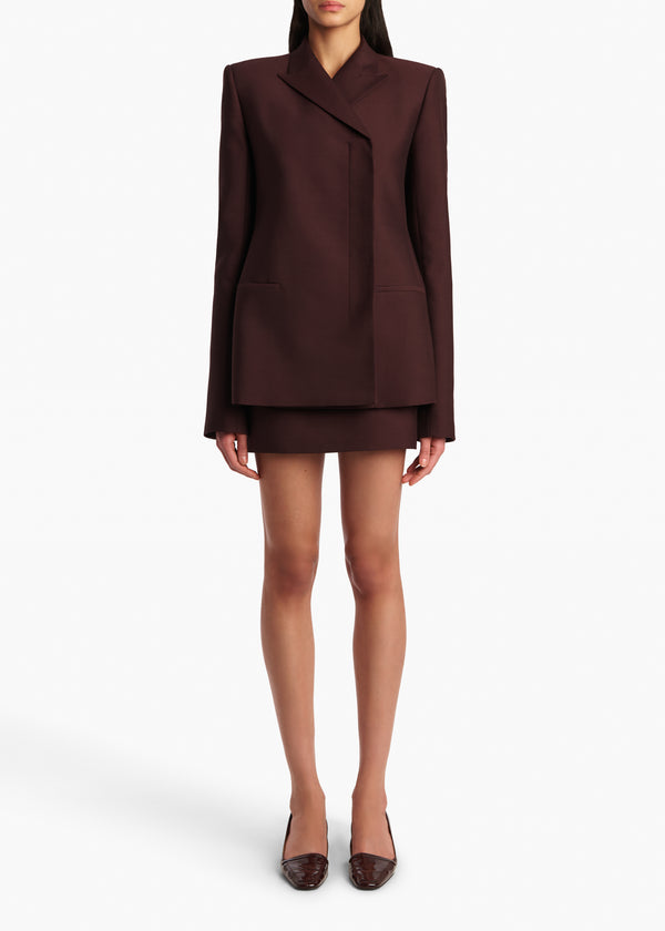 Khaite Jett Skirt Almandine