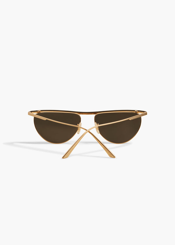 Khaite KHAITE X Oliver Peoples 1984C Gold And Grey