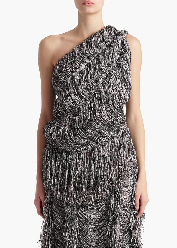 Khaite Lara Top Black And White