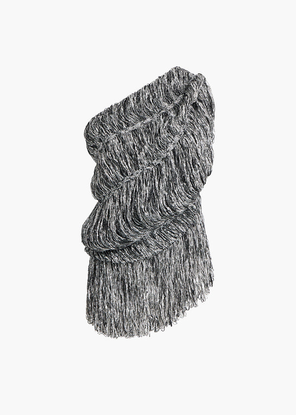 khaite Lara Top Black and White