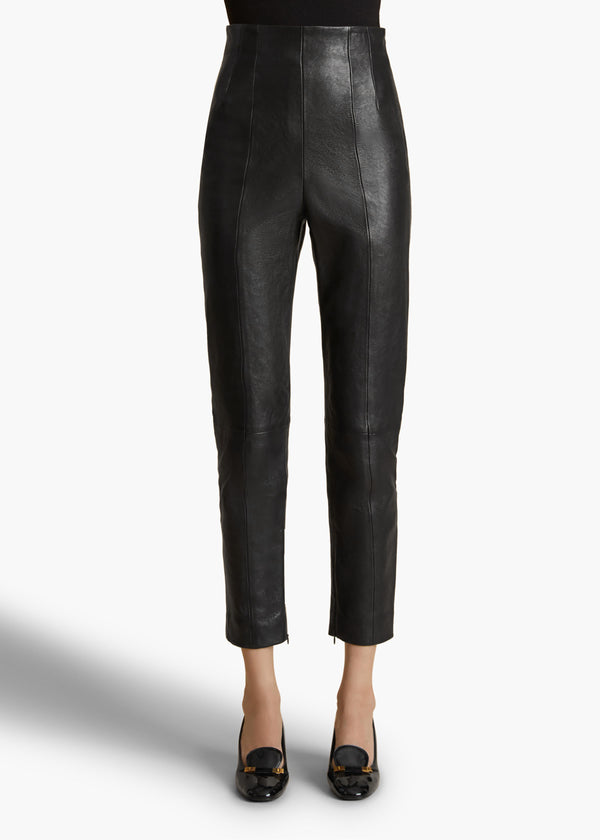 Khaite Lenn Pant Black Leather