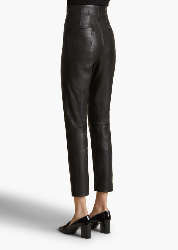Khaite Lenn Pant Black Leather