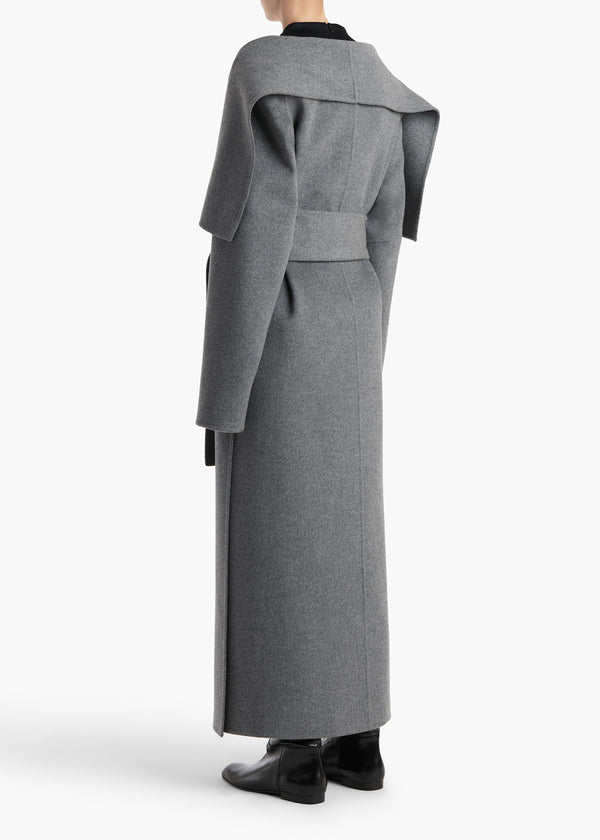 Khaite Levitt Coat Grey Melange