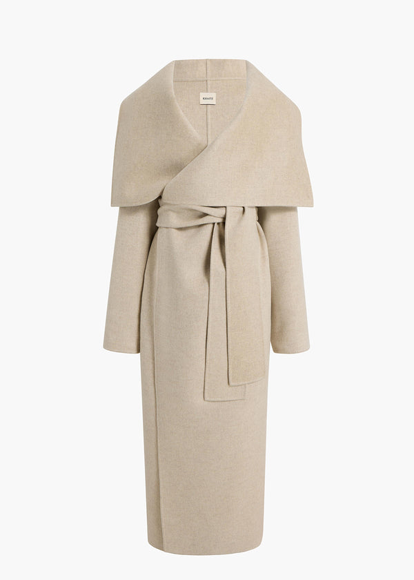 khaite Levitt Coat Oatmeal