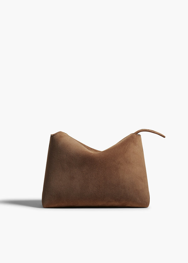 Khaite Lina Crossbody Bag Cedar Suede