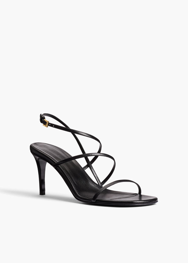 Khaite Loop Sandal Black Leather