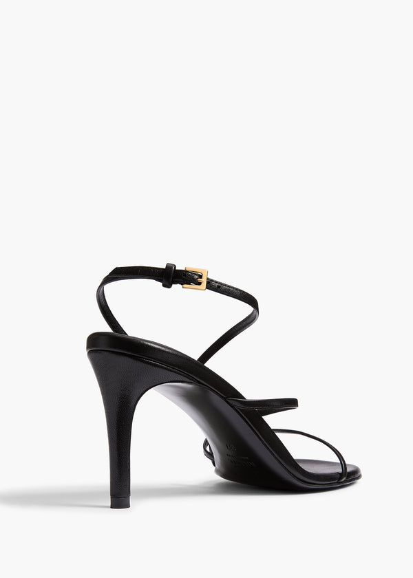 Khaite Loop Sandal Black Leather