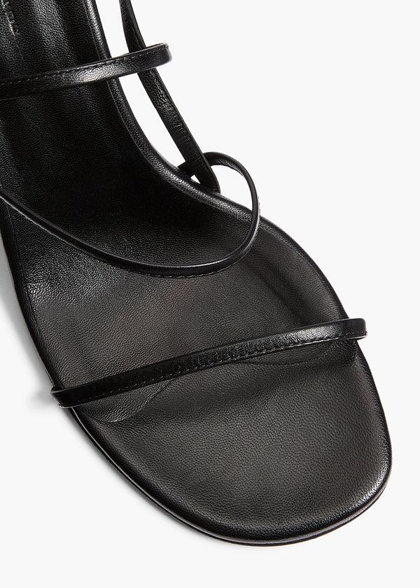 Khaite Loop Sandal Black Leather