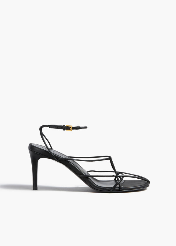 khaite Loulou Sandal Black Leather