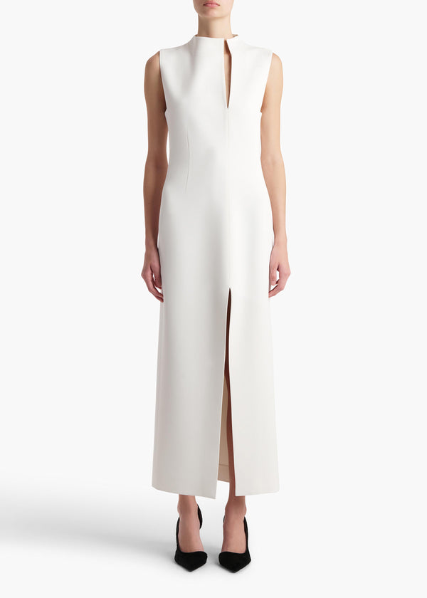 Khaite Lowen Dress Chalk