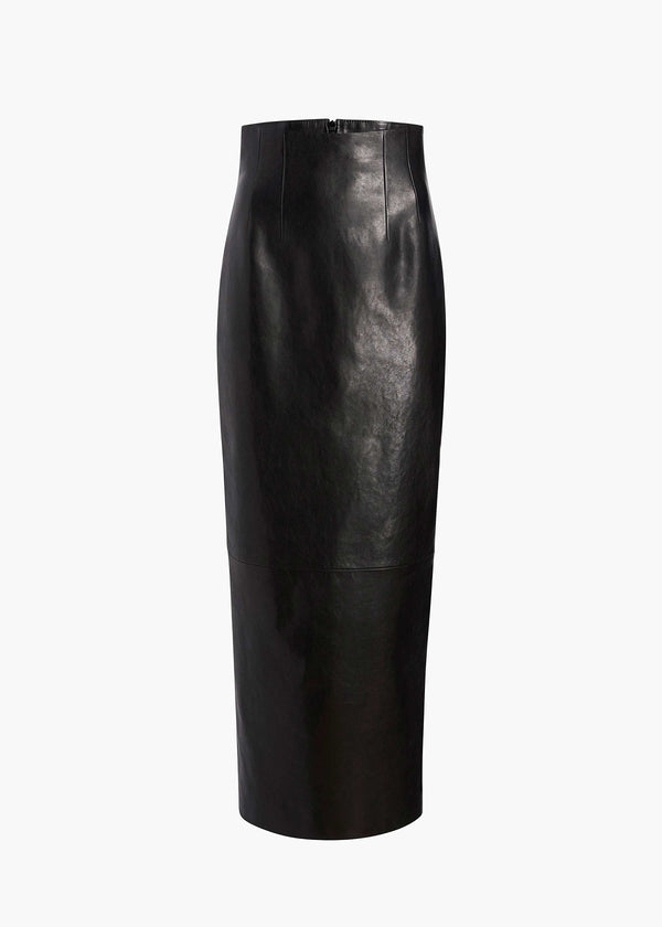 khaite Loxley Skirt Black Leather