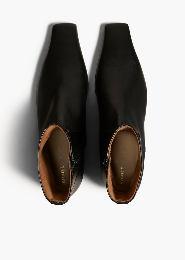 Khaite Marfa Ankle Boot Black Leather