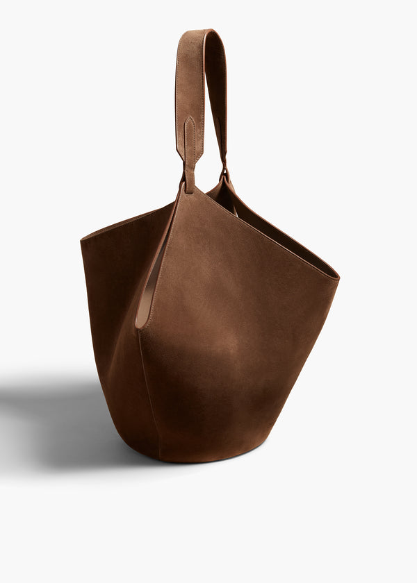 Khaite Medium Lotus Tote Cedar Suede