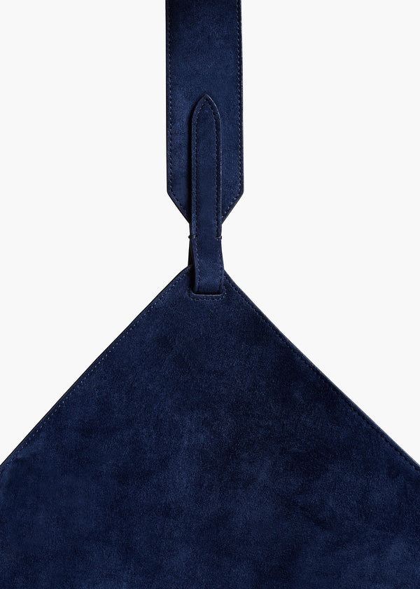 Khaite Medium Lotus Tote Midnight Suede
