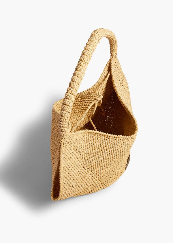 Khaite Medium Lotus Tote Natural Raffia