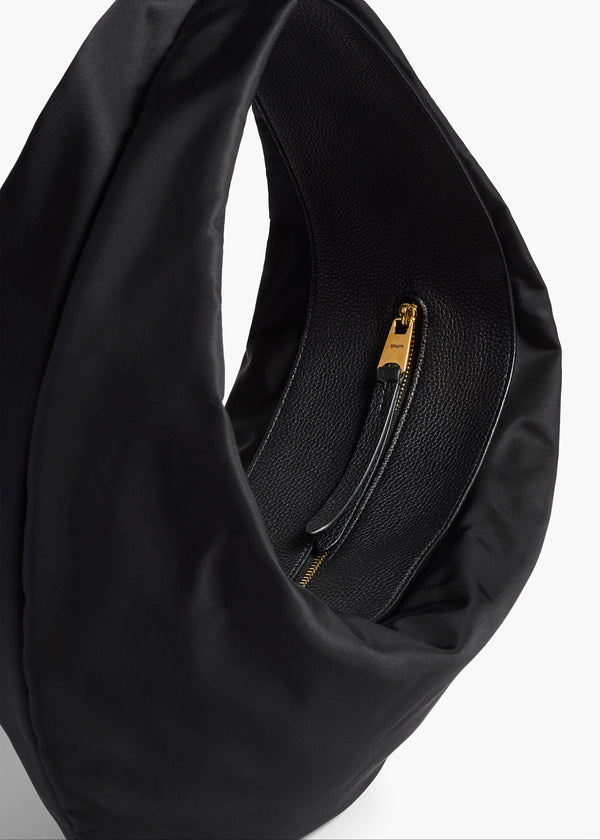 Khaite Medium Olivia Hobo Black Nylon