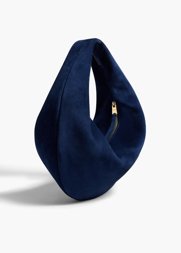 Khaite Medium Olivia Hobo Midnight Suede
