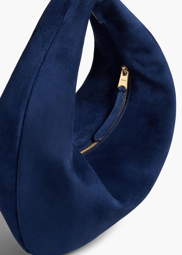 Khaite Medium Olivia Hobo Midnight Suede