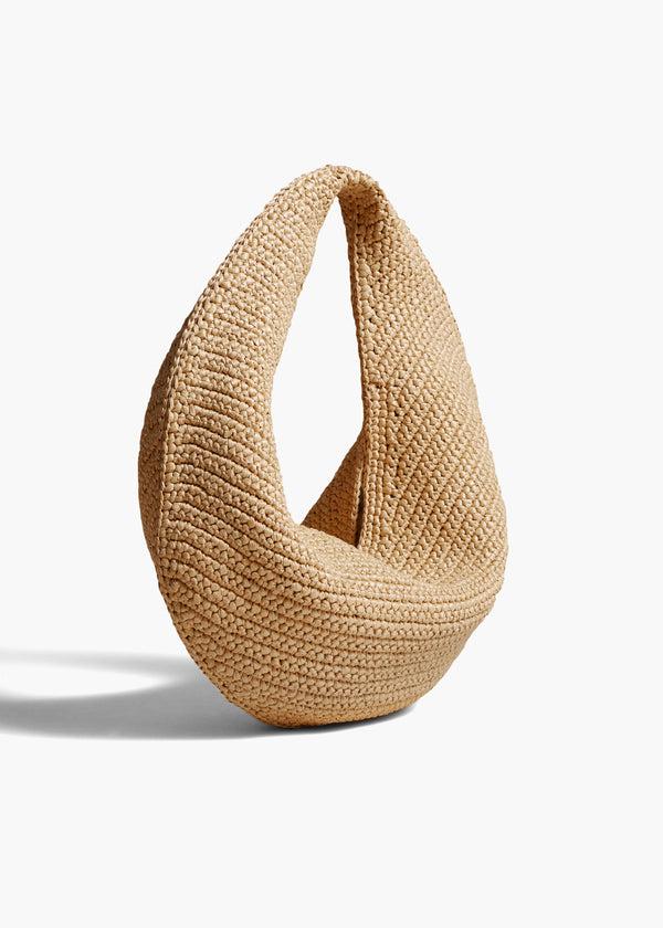 Khaite Medium Olivia Hobo Natural Raffia