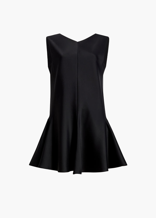 khaite Mel Dress Black Satin