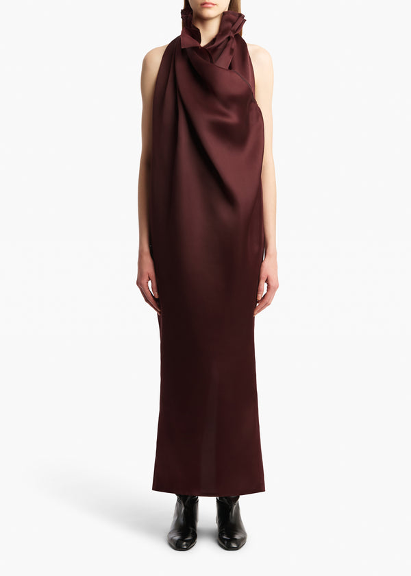 Khaite Meryl Dress Almandine