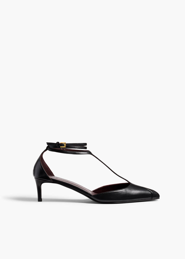 khaite Mia Pump Black Leather