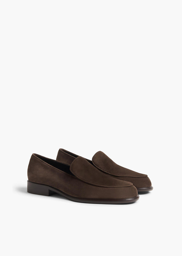 Khaite Miles Loafer Ebano Suede