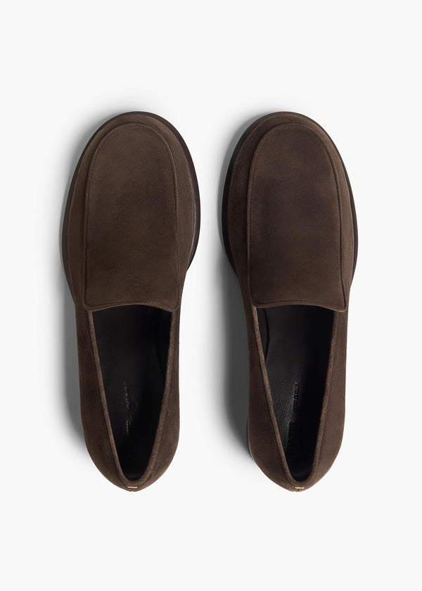 Khaite Miles Loafer Ebano Suede