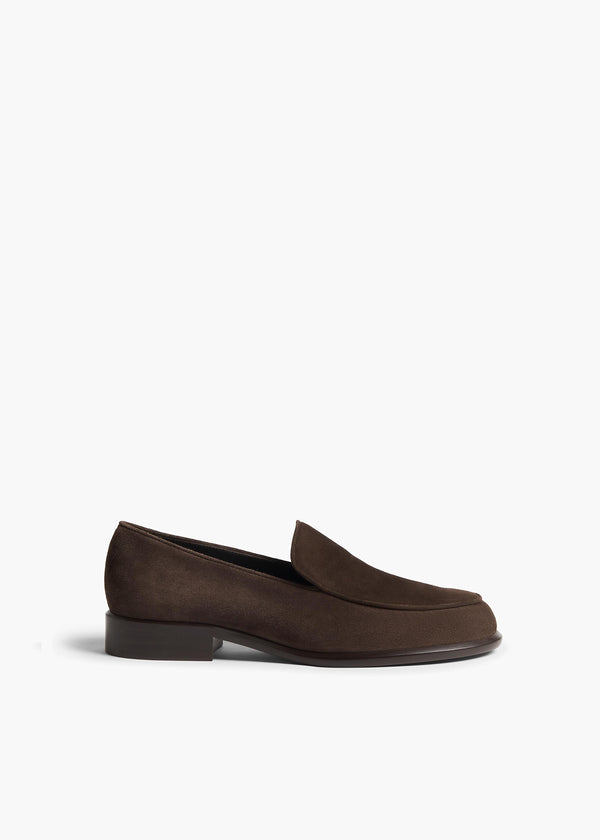 khaite Miles Loafer Ebano Suede