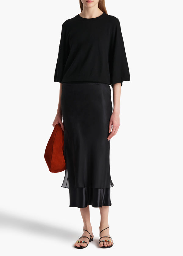 Khaite Monina Skirt Black