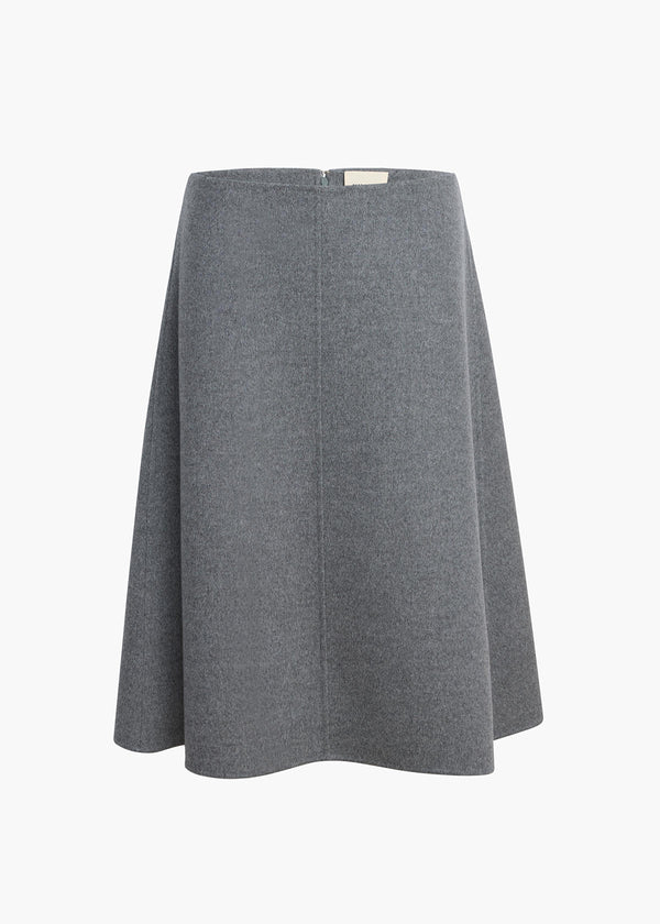 khaite Nania Skirt Grey Melange