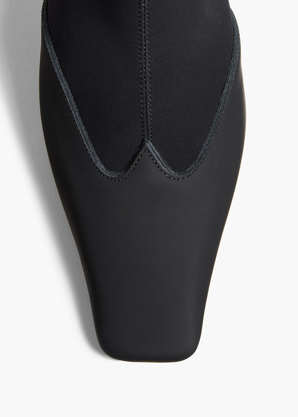 Khaite Nevada Stretch High Boot Black Nylon