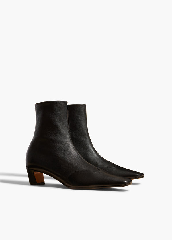 Khaite Nevada Stretch Low Boot Black Nappa Leather
