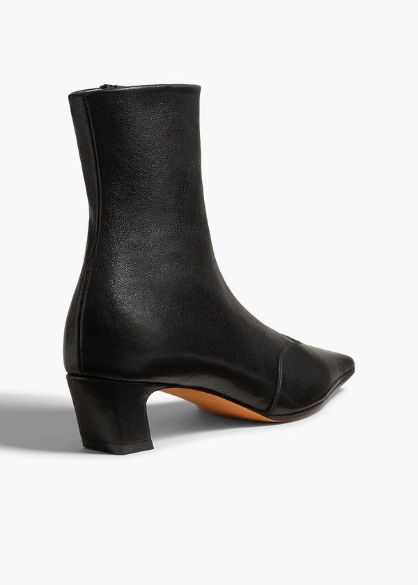 Khaite Nevada Stretch Low Boot Black Nappa Leather