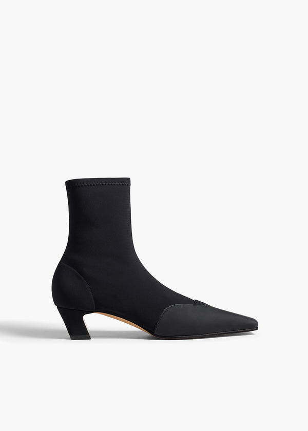 khaite Nevada Stretch Low Boot Black Nylon