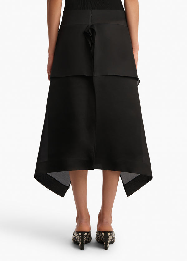 Khaite Nina Skirt Black