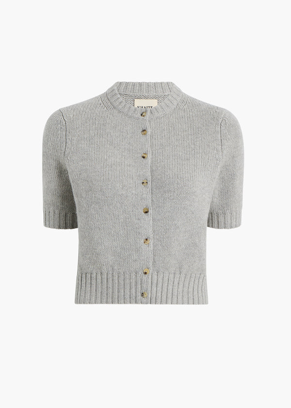 khaite Nora Cardigan Heather Grey